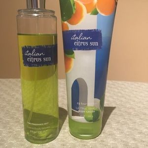 “Italian Citrus Sun” set body cream and body spray